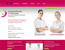 Tablet Screenshot of frauenaerztinnen-wgt.de